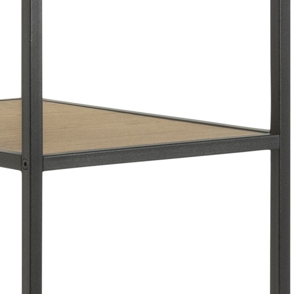 Garderoba Seaford dąb/czarny - ACTONA